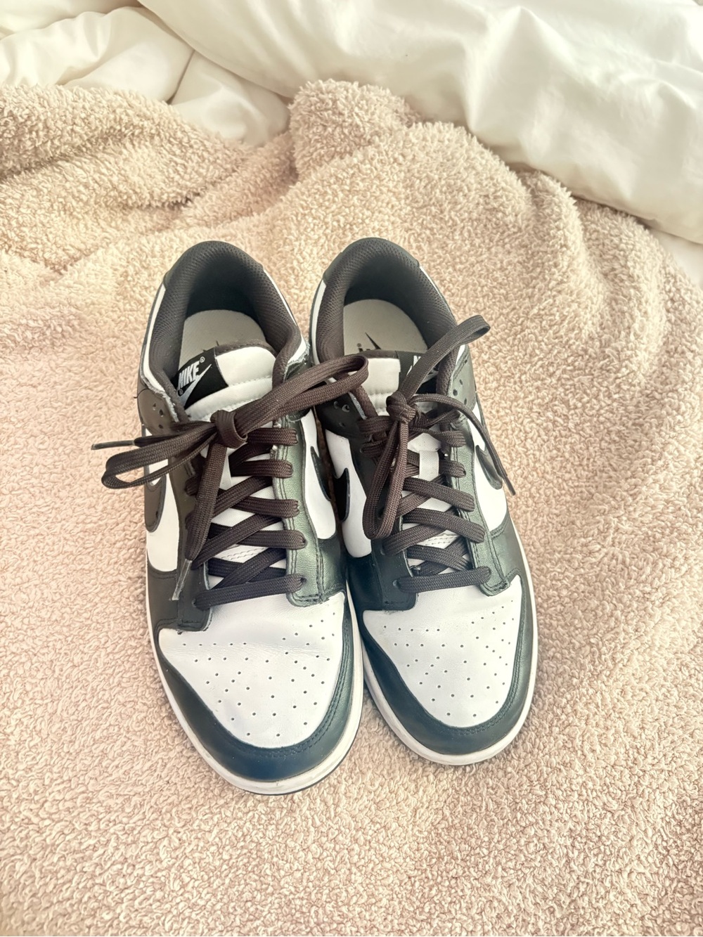 Nike Women’s Low-Top Dunks in White and Black